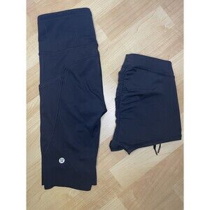 Lululemon Women’s Bundle Of Two Shorts Black Size 2